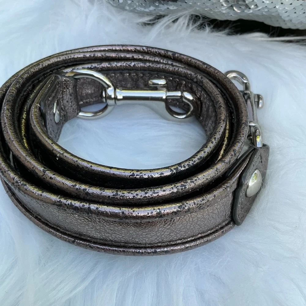 Coach Poppy Y2K Silver Sequin Groovy Shoulder Crossbody Hand Bag - Picture 8 of 16